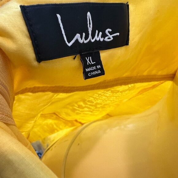 Lulus yellow tiered dress - Picture 6 of 10